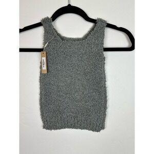 NWT SKIMS KIDS COZY TANK IN SMOKE 6/7 Youth retail: $35